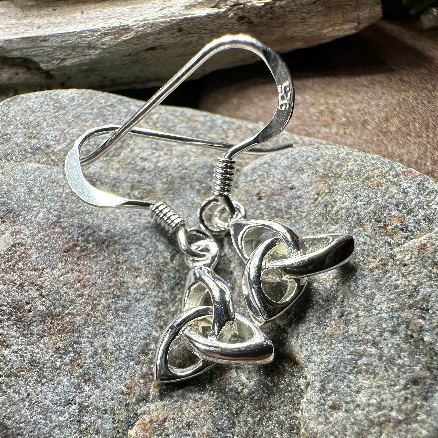 Petite 3-D Trinity Knot Earrings -