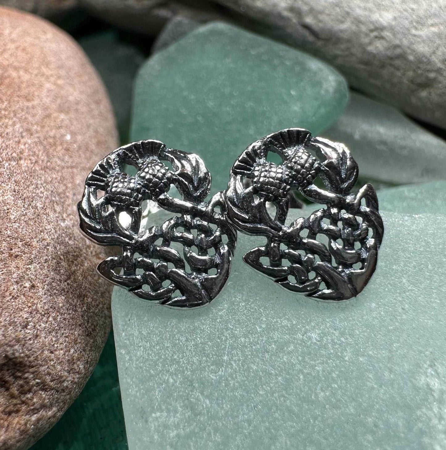 Highland Spring Thistle Earrings -