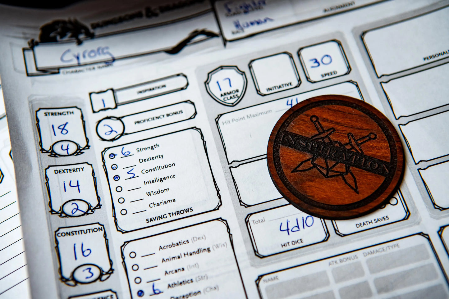 D&D Inspiration Token