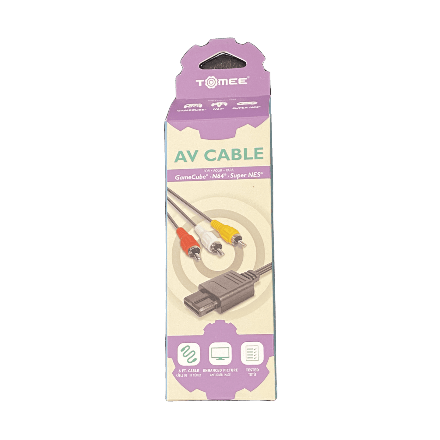 AV Cable for SNES/N64/Gamecube | New - Gamecube/N64/SNES RCA