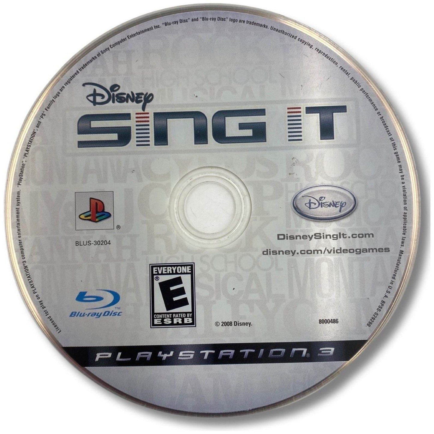 Disney Sing It - PlayStation 3 (Disc Only) -