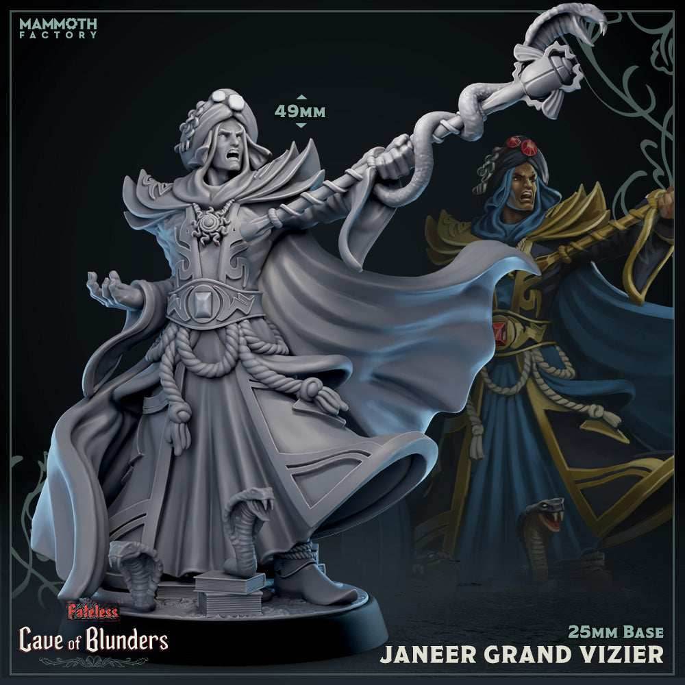 Janeer, Grand Vizier (Male Human Sorcerer) -