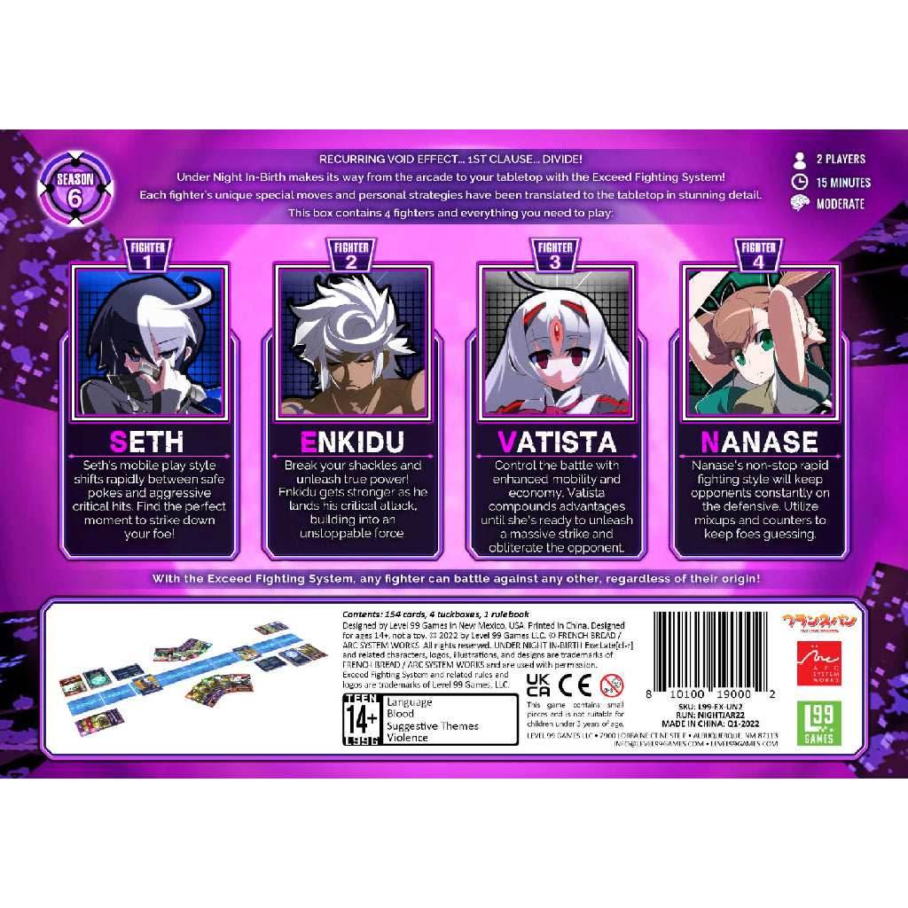 Exceed: Under Night In-Birth - Seth Box -