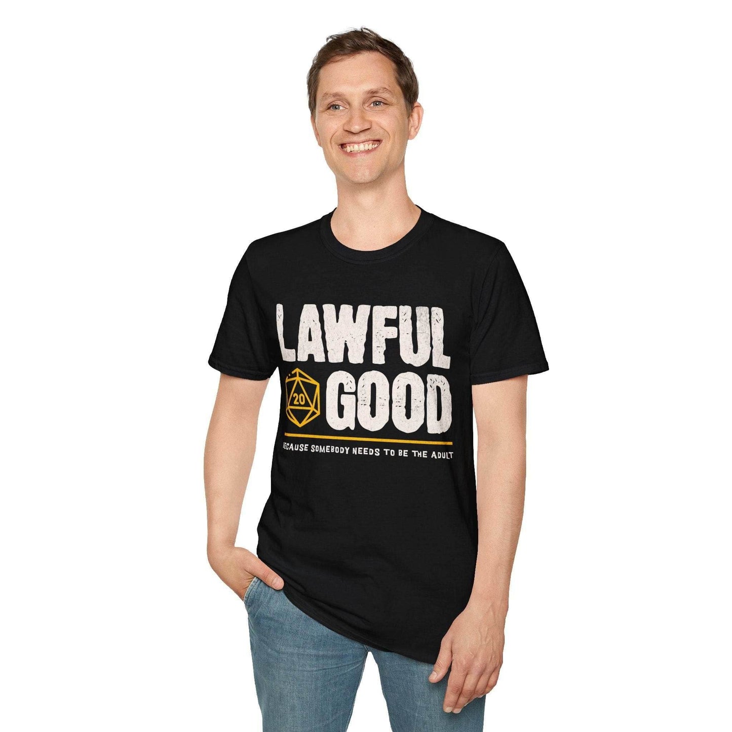 Lawful Good Shirt - DnD Alignment T-shirt - Black / S