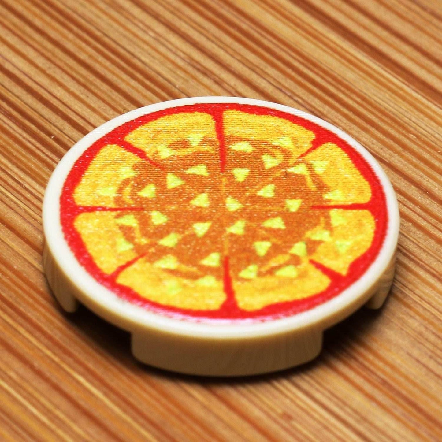 Pineapple Pizza Pie - Custom (2x2 Round Tile) -