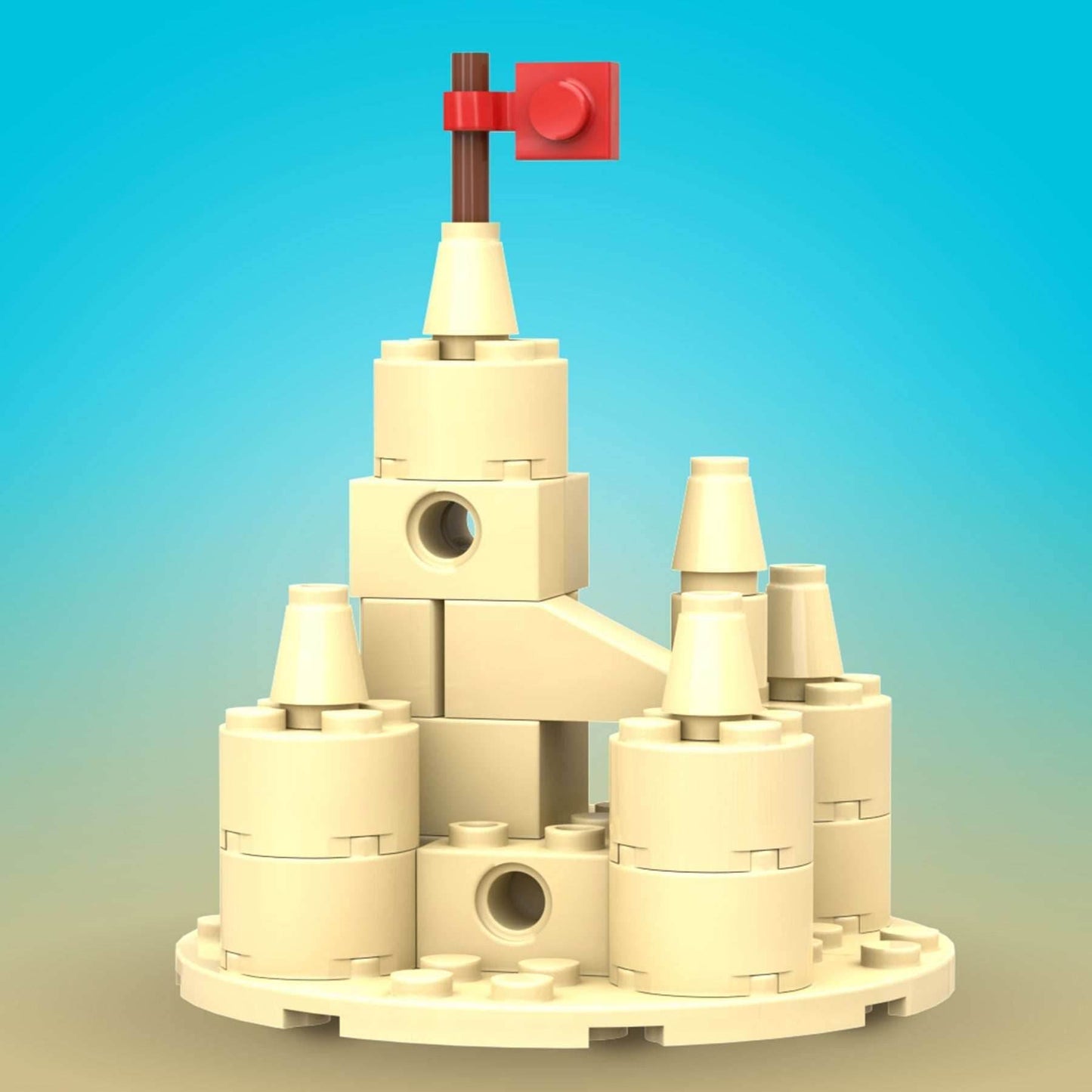 Sand Castle (Summer Fun!) - Custom Building Set -