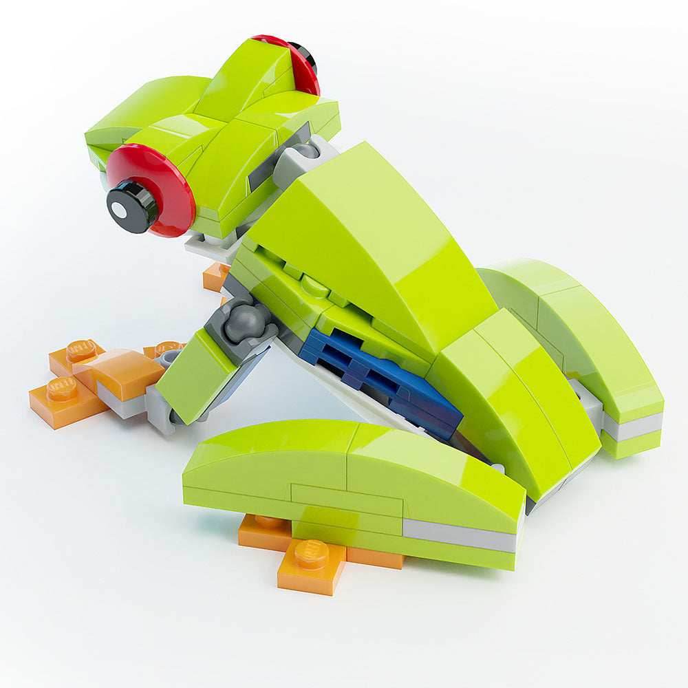 Red-Eye Tree Frog - Custom Building Set made using LEGO parts - B3 Customs -