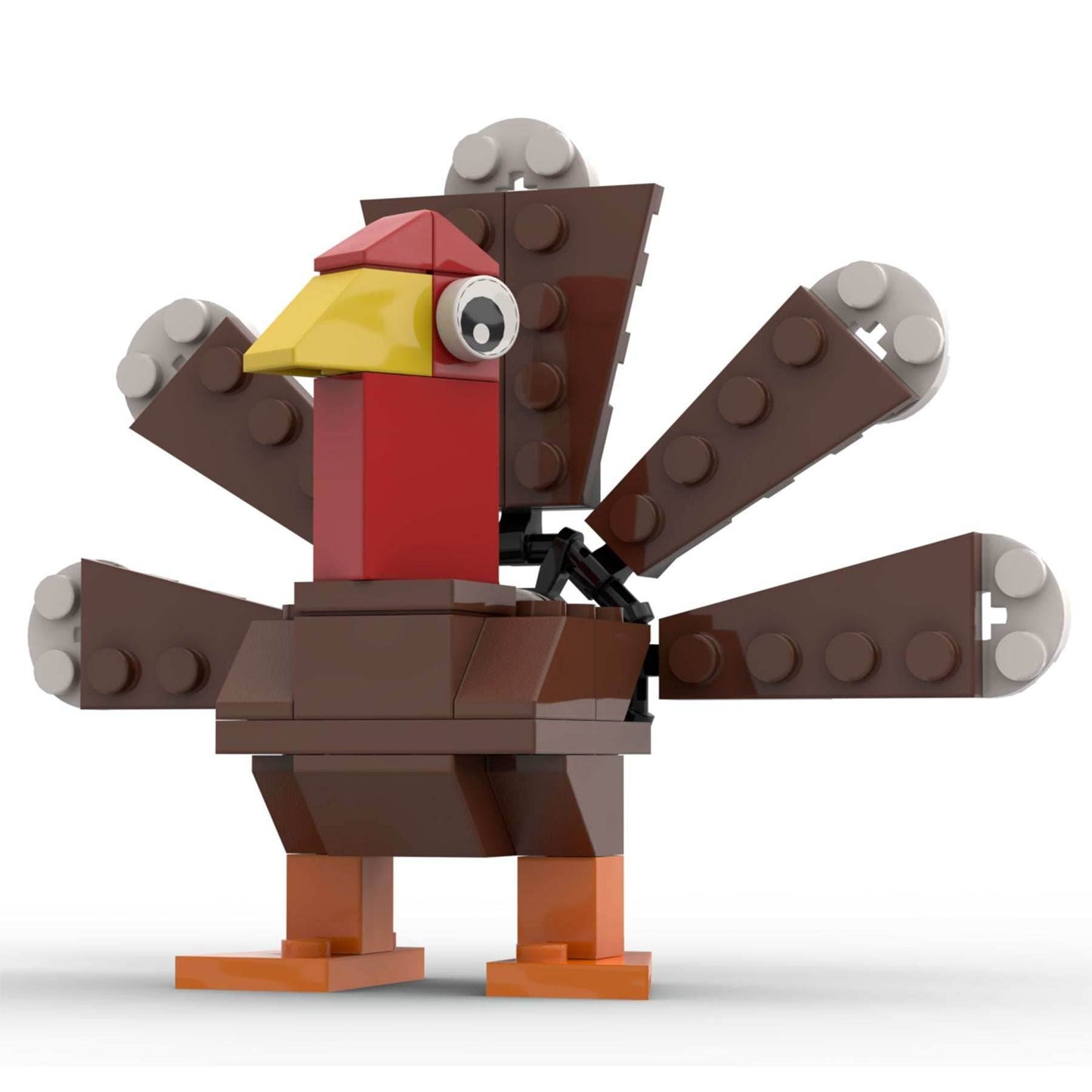 Thanksgiving Turkey - B3 Customs Set made using LEGO bricks -
