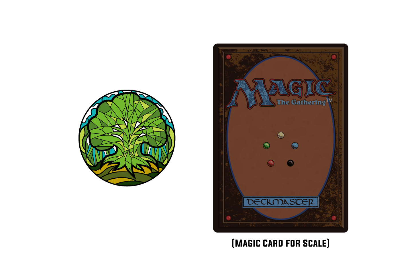 Magic: the Gathering - Stained Glass Forest Pin -