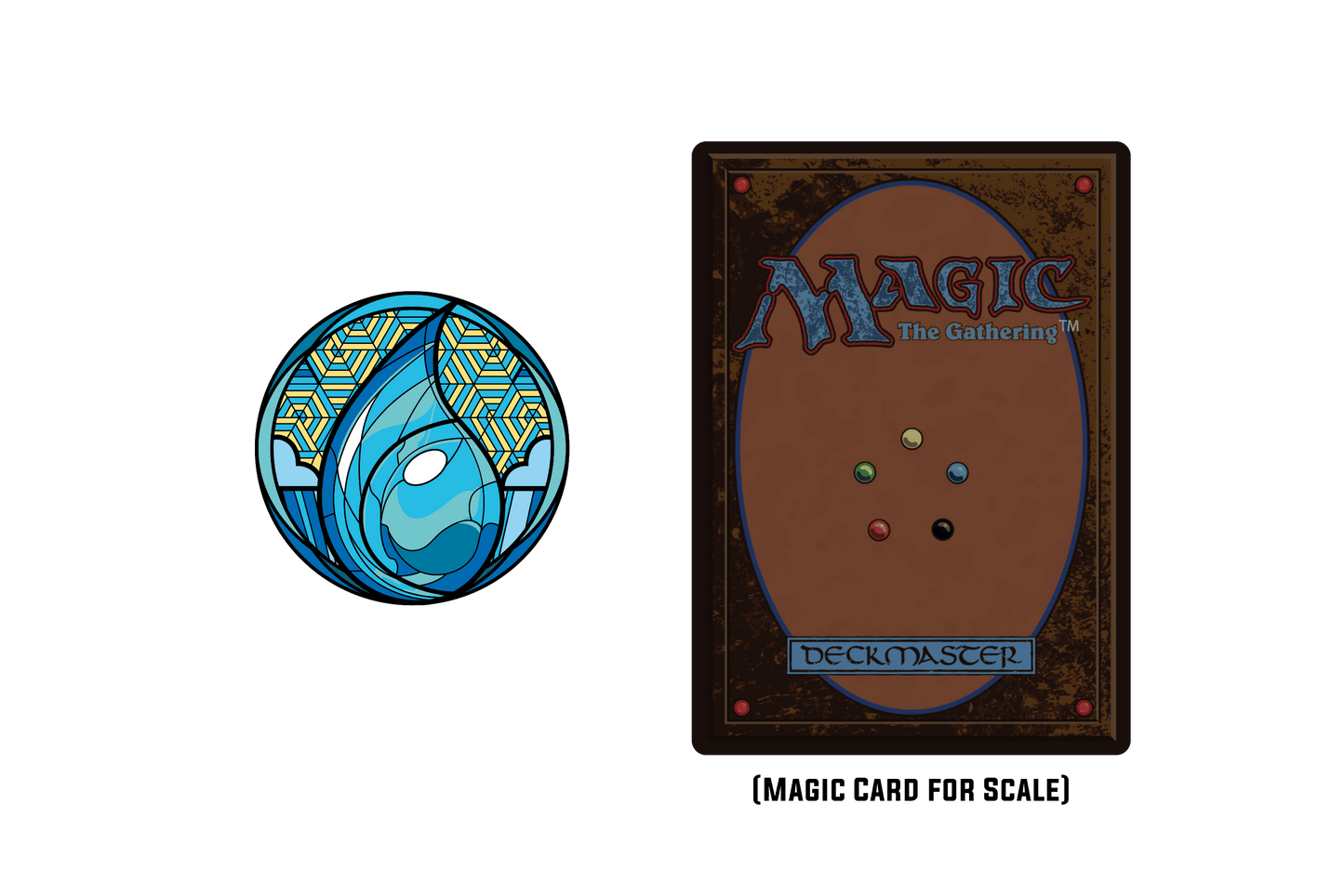 Magic: the Gathering - Stained Glass Island Pin -