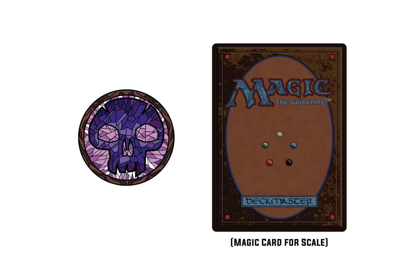 Magic: the Gathering - Stained Glass Swamp Pin -