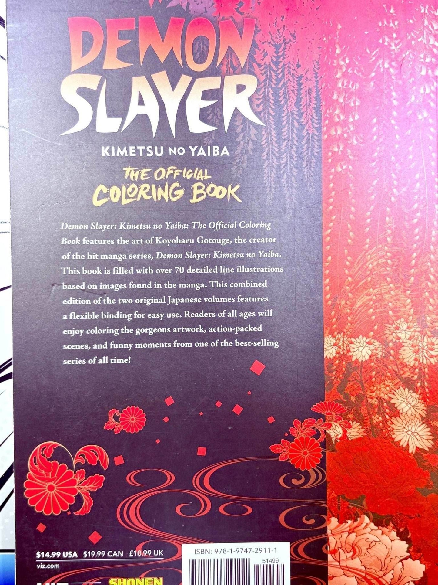 Demon Slayer The Official Coloring Book (3 Pages Colored) -