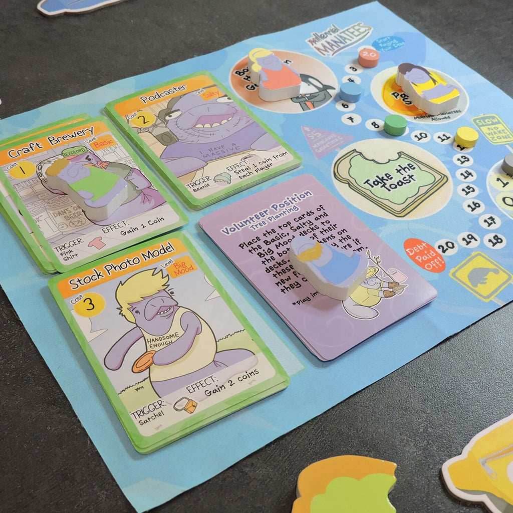 Millennial Manatees: Board Game in a Fanatee Pack -