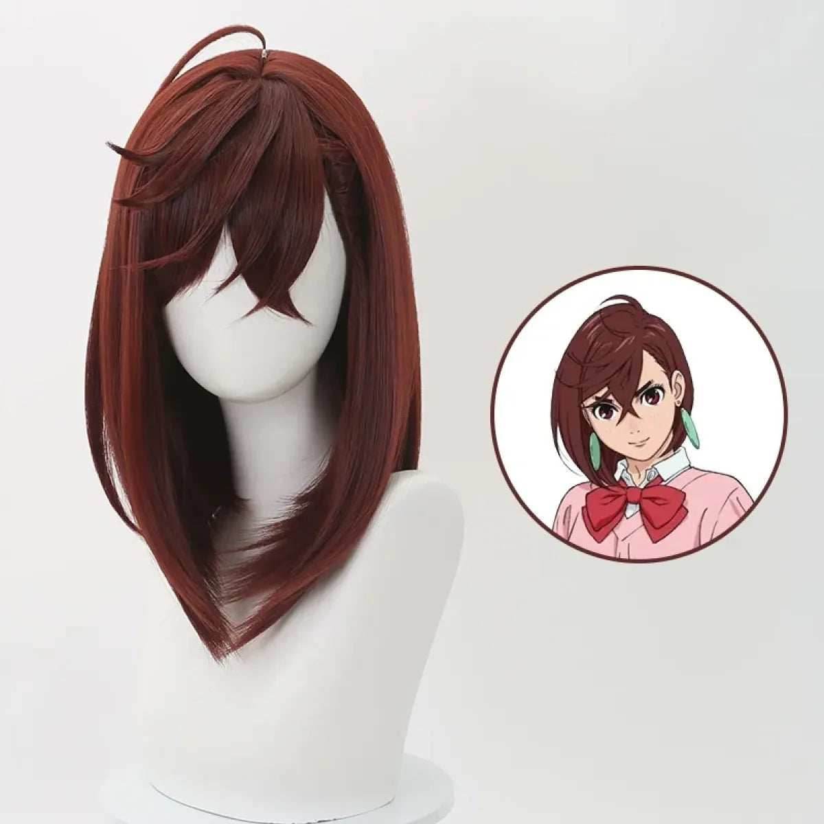 Momo Ayase Cosplay Costume – Dandadan School Uniform Set with Accessories - Wig Only / XXXL