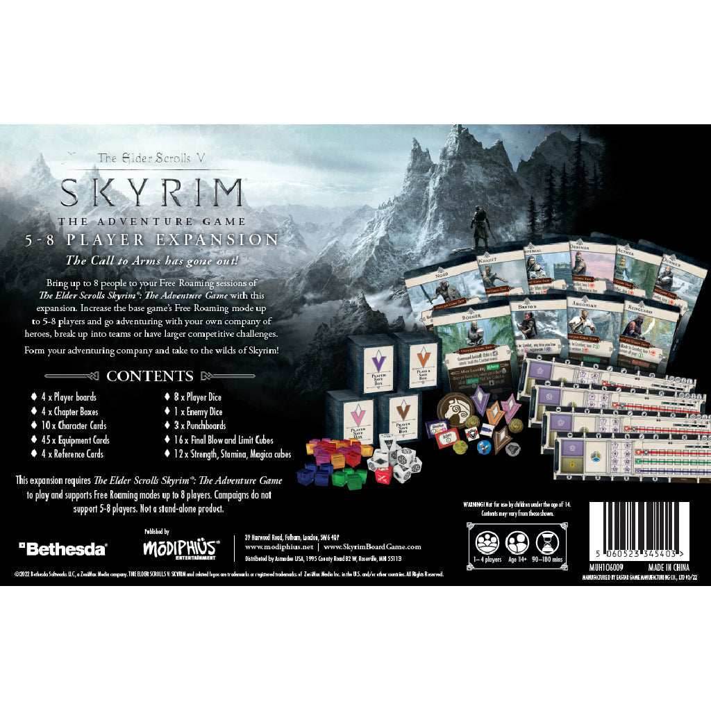 The Elder Scrolls: Skyrim - Adventure Board Game 5-8 Player Expansion -