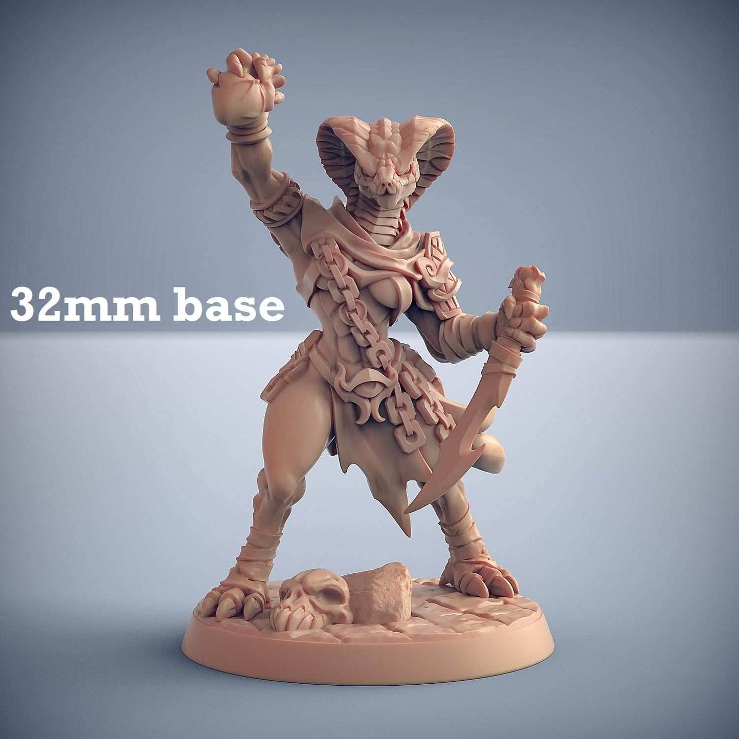 Nagarot Thrall: Sculpt F (Female Yuan-ti Warrior) -