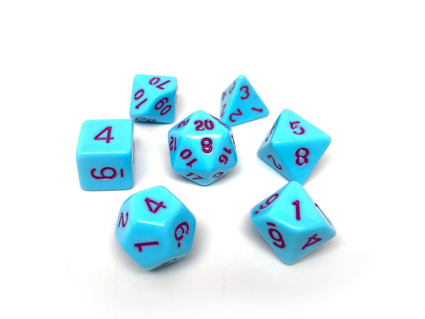 Powder Blue Opaque - 7 Piece Set -