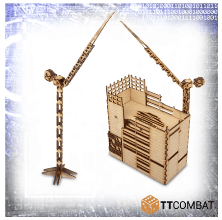 TTCombat 10mm Terrain: Sci-fi Scenics - Construction Site -