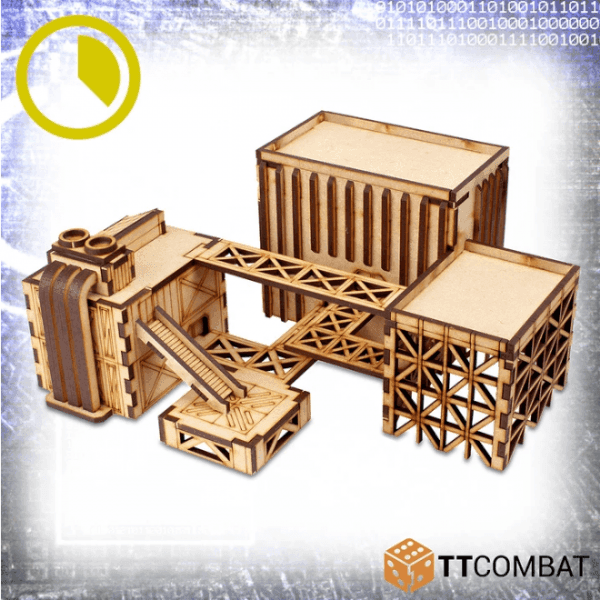 TTCombat 10mm Terrain: Sci-fi Scenics - Compound Alenko -