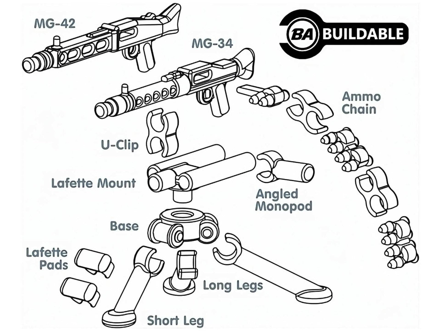 MG34 & 42 With Tripod -
