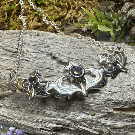 Inverness Thistle Amethyst Necklace -