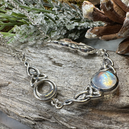 Celtic Triple Moon Necklace