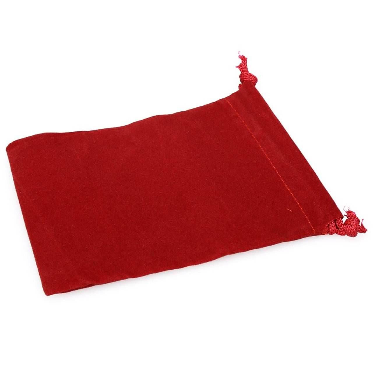 Velour Dice Bag (Large): Red -