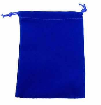 Velour Dice Bag (Small): Royal Blue -