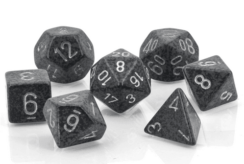 Speckled Polyhedral Hi-Tech 7-Die Set -