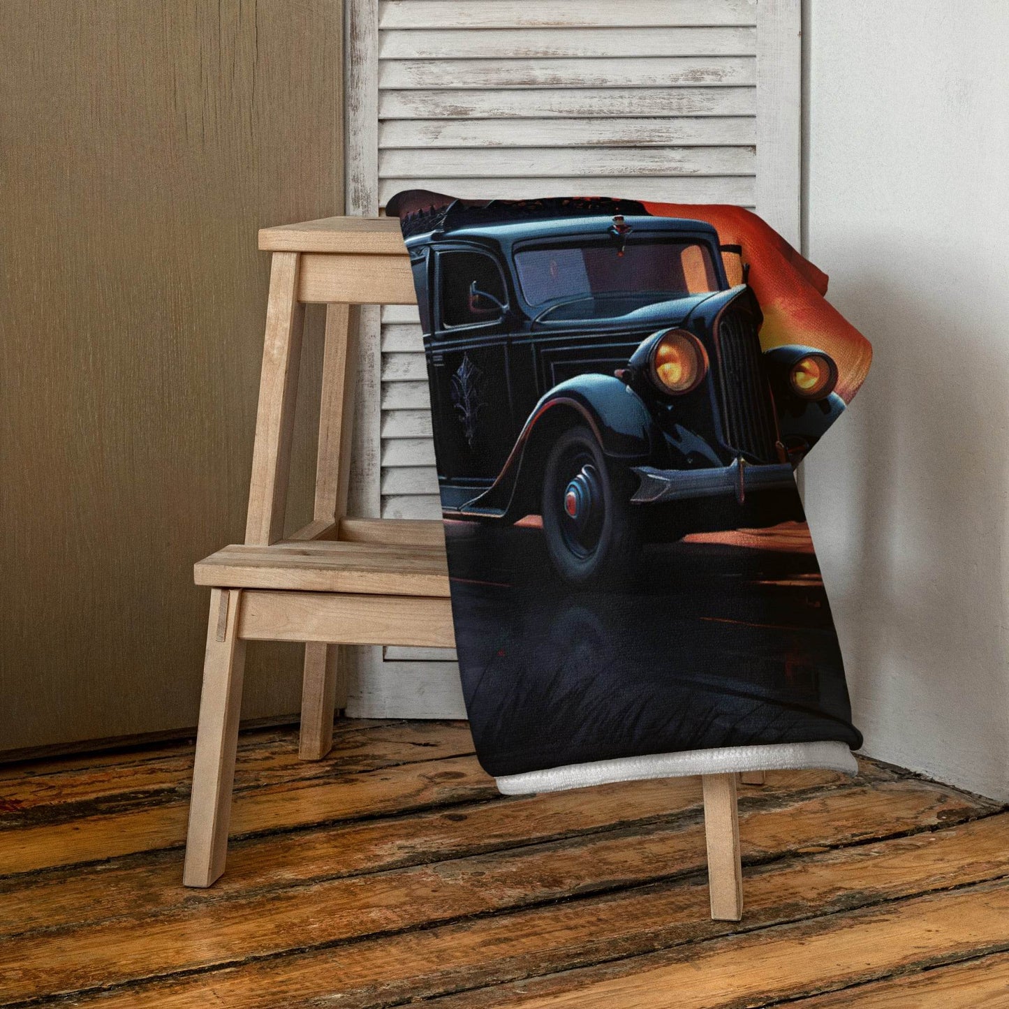 Gothic Church and Hearse Towel -