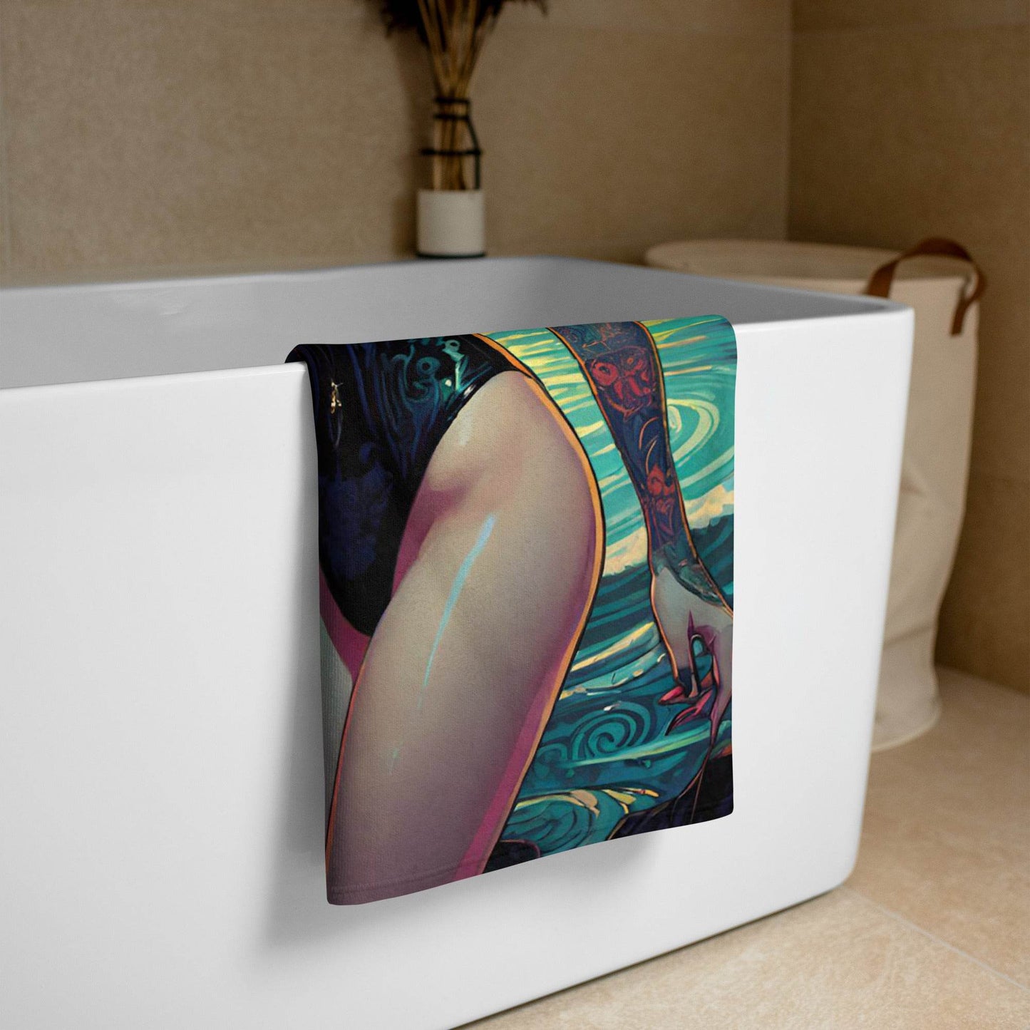 Sexy Swimsuit Succubus 2 Towel -