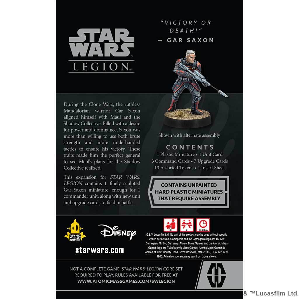 Star Wars Legion: Gar Saxon -