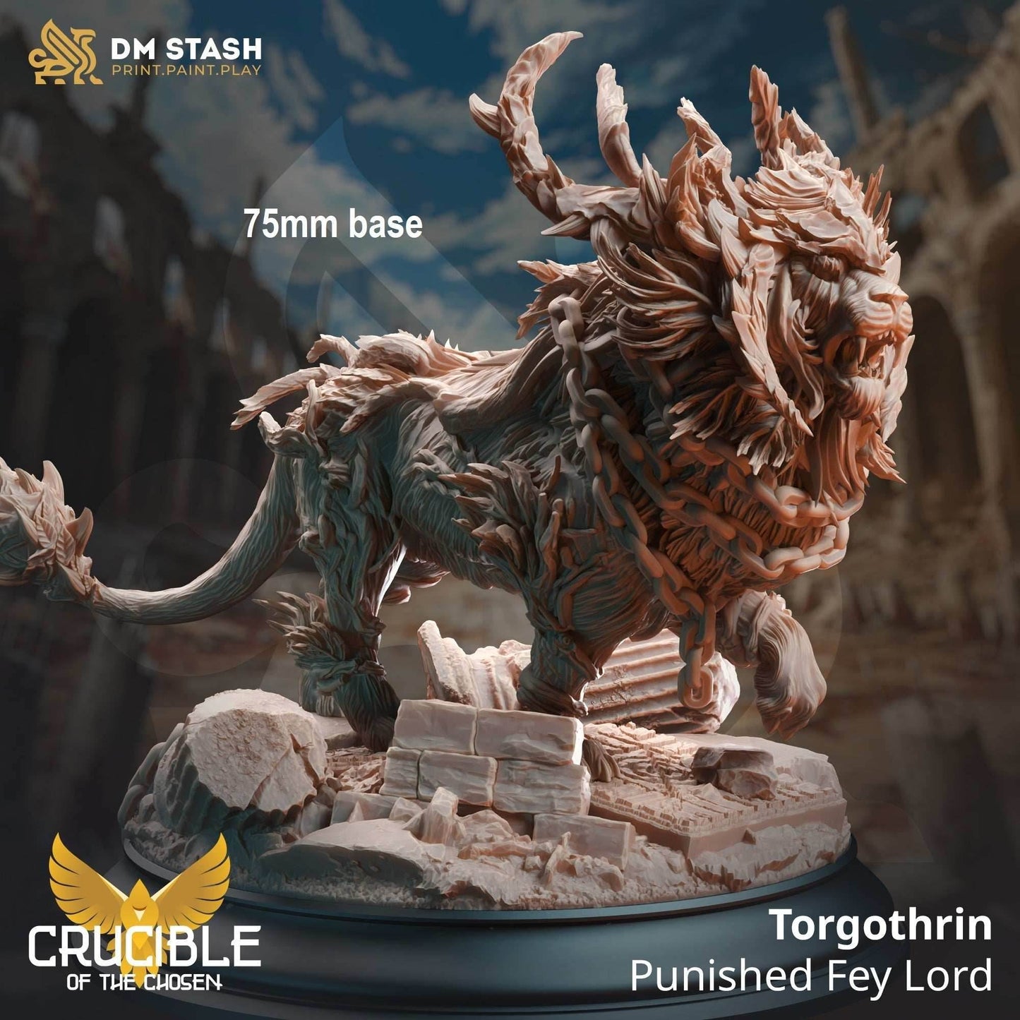 Torgothrin, Punished Fey Lord (Male Lion Warrior Beast) -
