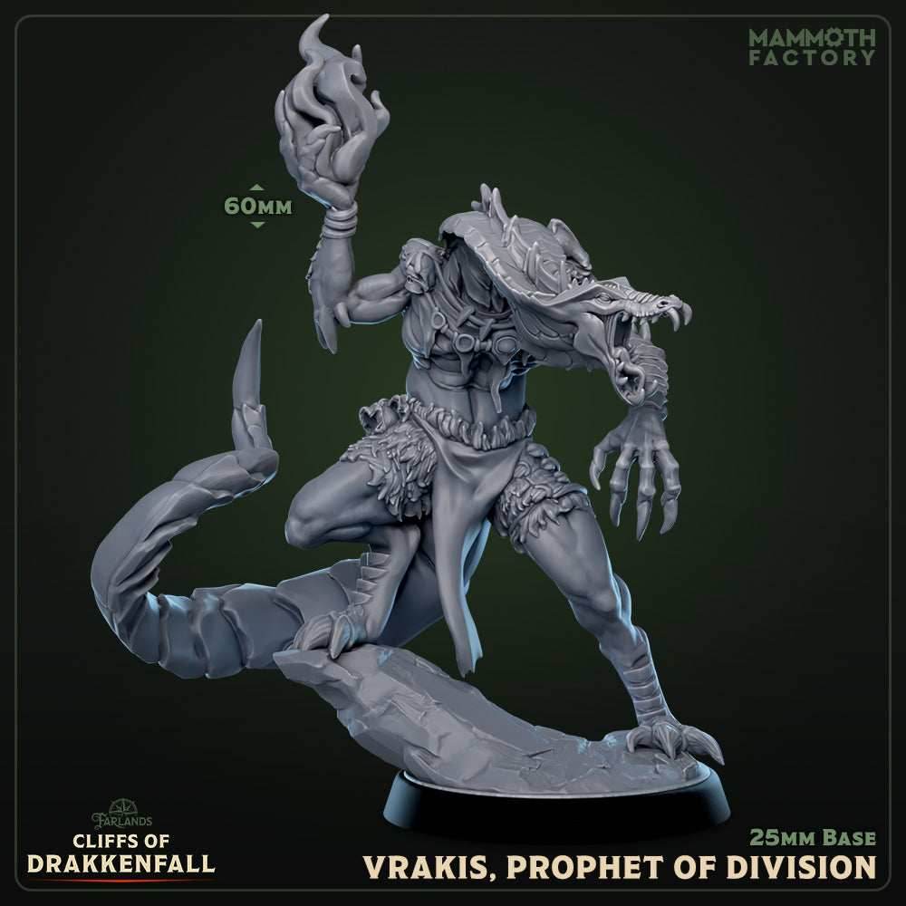 Vrakis, Prophet of Division (Male Dragonborn Mage) -