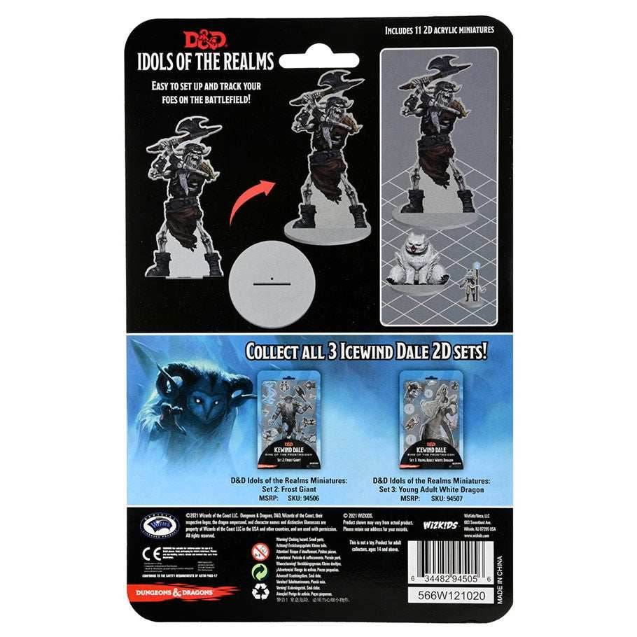 D&D: Idols of the Realms - Icewind Dale: Rime of the Frostmaiden - 2D Frost Giant Skeleton -