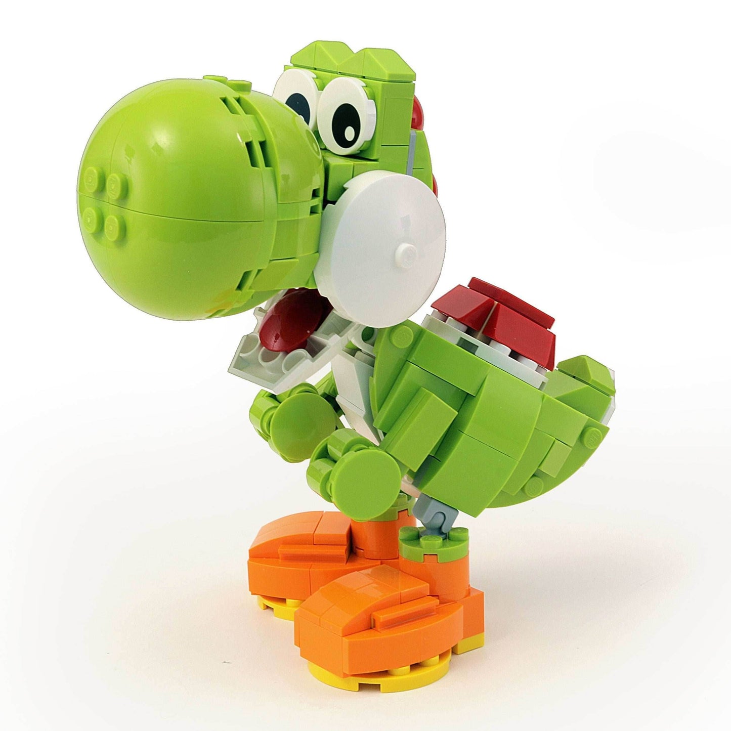 Friendly Green Dinosaur MOC made using LEGO parts -