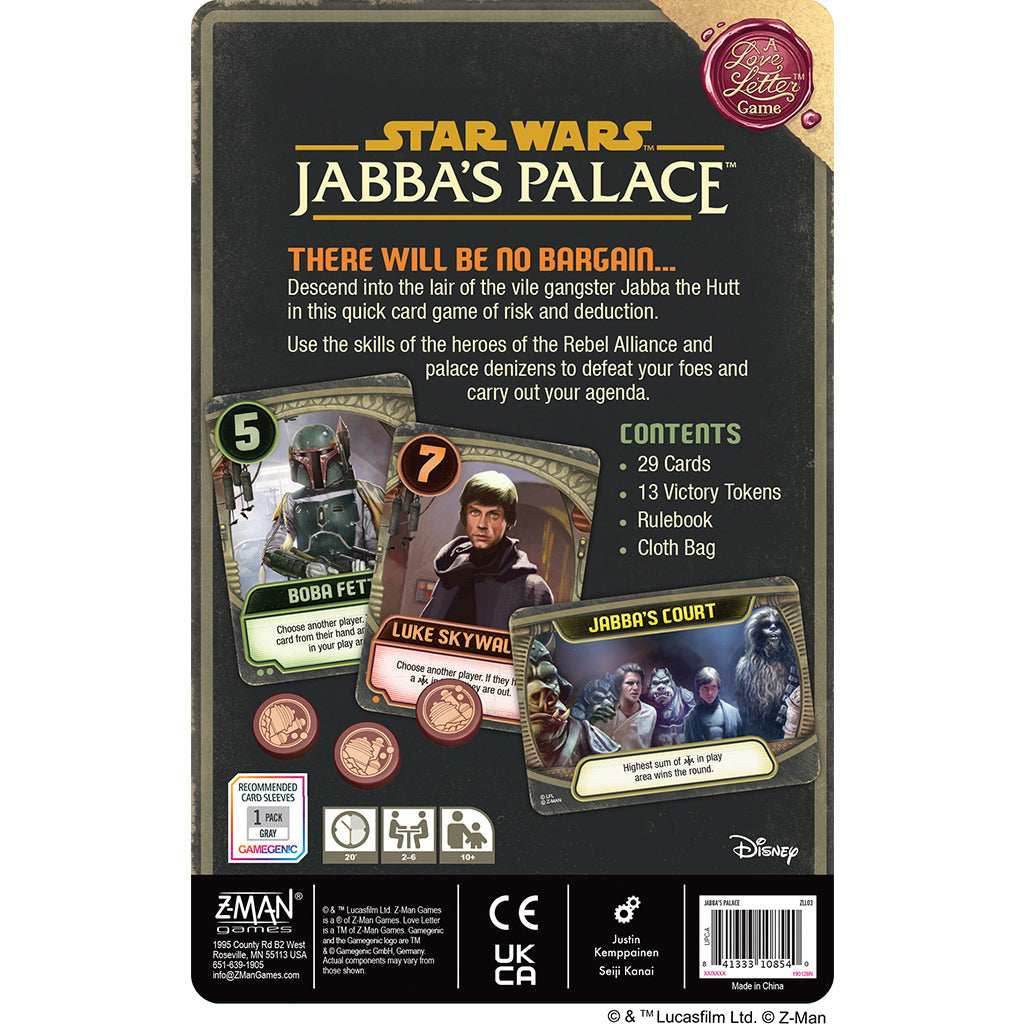 Jabba's Palace: A Love Letter Game -