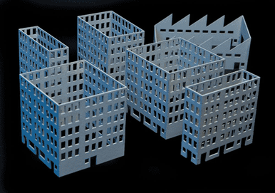 Non Rubbled Buildings (Matboard) - 285CSS011 - 