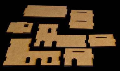 Middle East Two Story Building With Removable Roof (MDF) - 15MMDF026-R - 