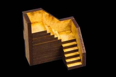 Stairs - 3 Per Kit (MDF) - 15MMDF052 - 