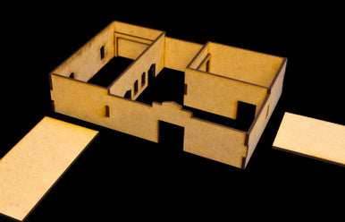 Walled Compound With Removable Roof (MDF) - 15MMDF036-R - 
