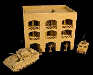 15mm Middle East 3 Story Building w/Removable Floors and Roof (MDF) - 15MMDF151-1 - 