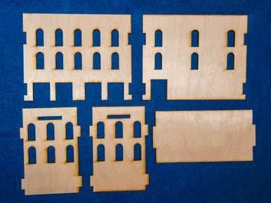 Middle East Three Story Building With Removable Roof (MDF) - 15MMDF025-R - 