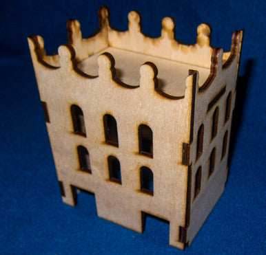 Middle East Three Story Building With Removable Roof (MDF) - 15MMDF024-R - 