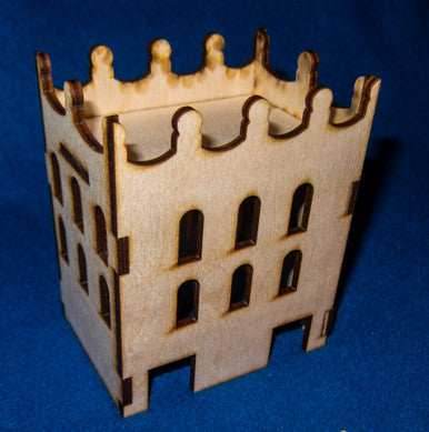 Middle East Three Story Building With Removable Roof (MDF) - 15MMDF024-R - 
