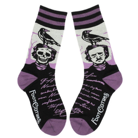 The Raven Poe Crew Socks - 