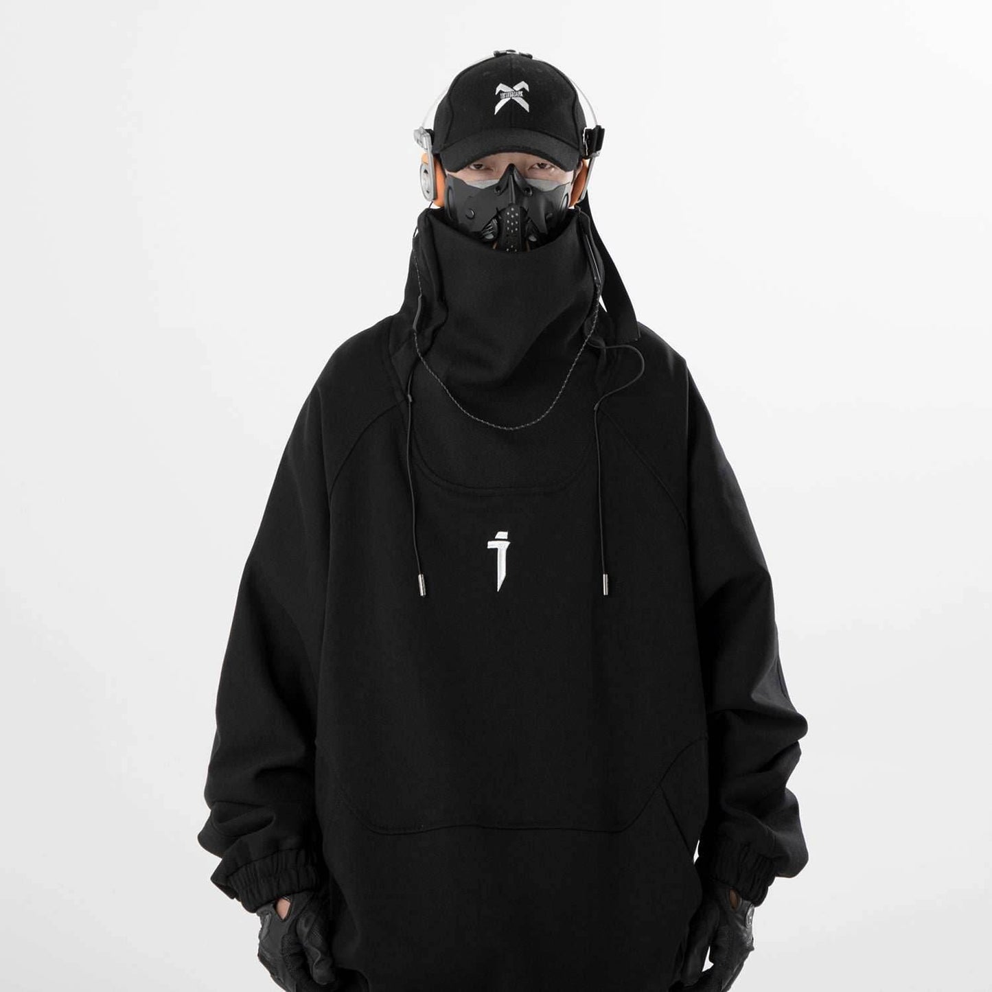 HiH49 Precision High Neck Black Sweater - M