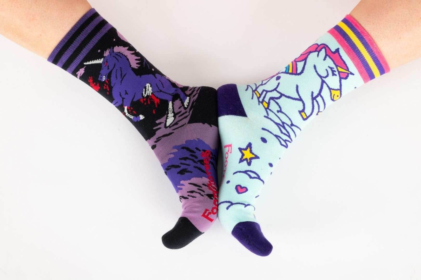 Evil AF Unicorn Crew Socks - 