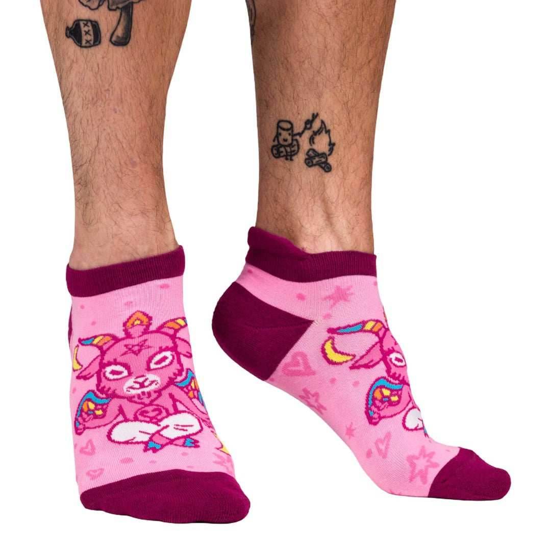 Cute Baphomet Ankle Socks - 