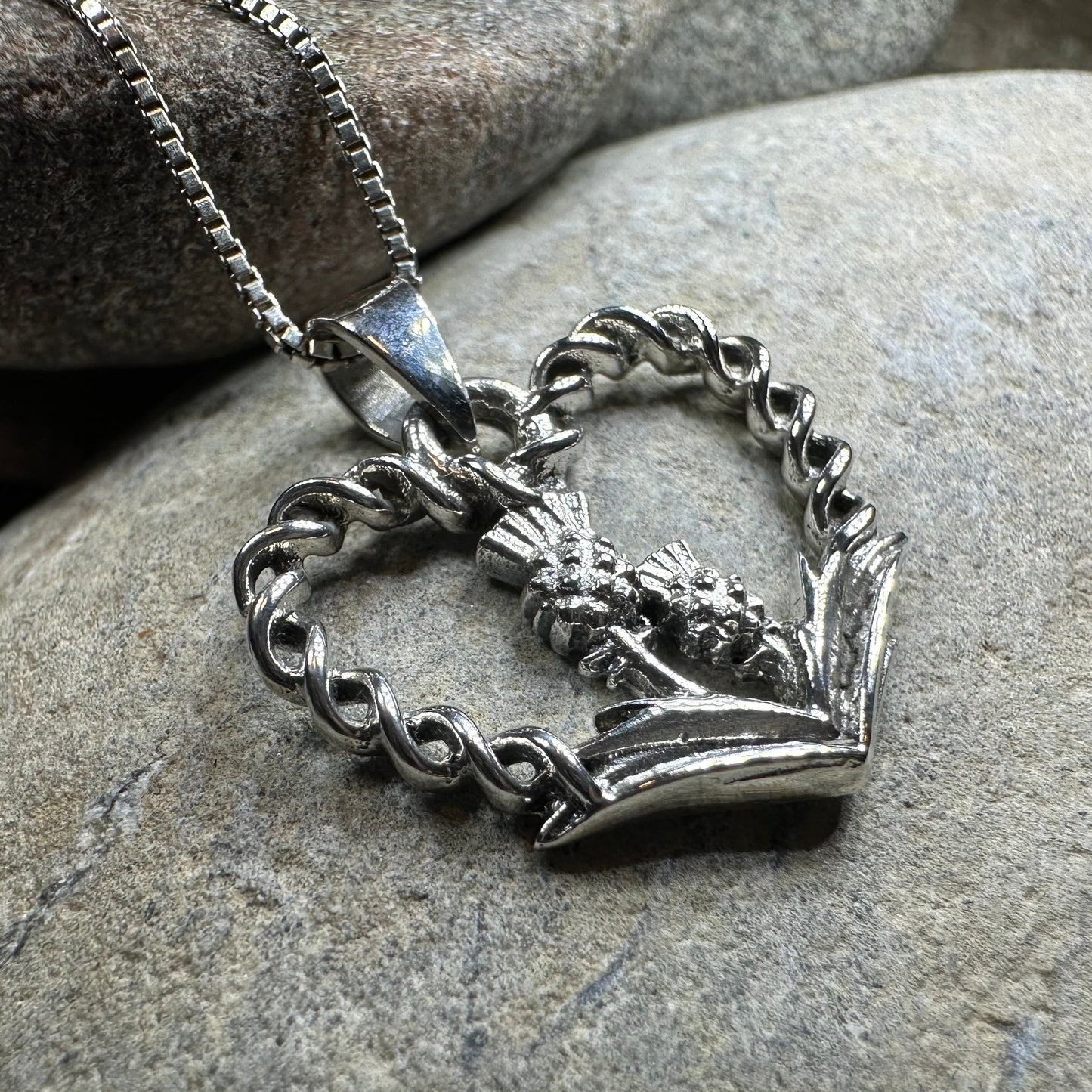 Rose & Thistle Luckenbooth Necklace